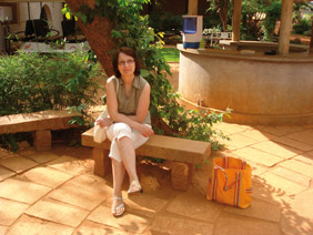 En attente au Matrimandir(Auroville)